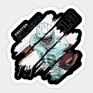 Preston Williams Miami Stripes Sticker